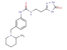 N-{3-[(2-methylpiperidin-1-yl)methyl]phenyl}-N'-[2-(5-oxo-4,5-dihydro-1H-1,2,4-triazol-3-yl)ethyl]urea