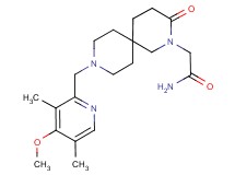 2-{9-[(4-methoxy-3,5-dimethylpyridin-2-yl)methyl]-3-oxo-2,9-diazaspiro[5.5]undec-2-yl}acetamide