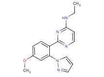 N-ethyl-2-[4-methoxy-2-(1H-pyrazol-1-yl)phenyl]pyrimidin-4-amine