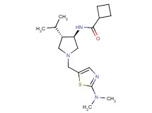 N-(rel-(3R,4S)-1-{[2-(dimethylamino)-1,3-thiazol-5-yl]methyl}-4-isopropyl-3-pyrrolidinyl)cyclobutanecarboxamide dihydrochloride