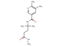 N-[1,1-dimethyl-4-(methylamino)-4-oxobutyl]-5,6-dimethylnicotinamide