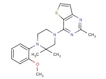 4-[4-(2-methoxyphenyl)-3,3-dimethylpiperazin-1-yl]-2-methylthieno[3,2-d]pyrimidine