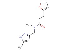 3-(2-furyl)-N-methyl-N-[(5-methyl-1H-pyrazol-3-yl)methyl]propanamide
