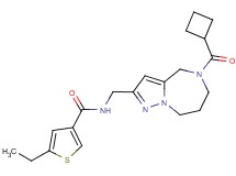 N-{[5-(cyclobutylcarbonyl)-5,6,7,8-tetrahydro-4H-pyrazolo[1,5-a][1,4]diazepin-2-yl]methyl}-5-ethylthiophene-3-carboxamide