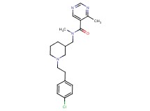 N-({1-[2-(4-chlorophenyl)ethyl]piperidin-3-yl}methyl)-N,4-dimethylpyrimidine-5-carboxamide