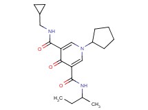 N-(sec-butyl)-1-cyclopentyl-N'-(cyclopropylmethyl)-4-oxo-1,4-dihydro-3,5-pyridinedicarboxamide