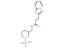 3-imidazo[1,2-a]pyridin-2-yl-N-{[1-(methylsulfonyl)piperidin-3-yl]methyl}propanamide