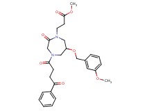 methyl 3-[6-[(3-methoxybenzyl)oxy]-2-oxo-4-(4-oxo-4-phenylbutanoyl)-1,4-diazepan-1-yl]propanoate