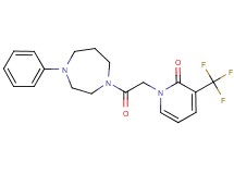 1-[2-oxo-2-(4-phenyl-1,4-diazepan-1-yl)ethyl]-3-(trifluoromethyl)pyridin-2(1H)-one