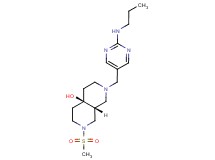 (4aR*,8aR*)-2-(methylsulfonyl)-7-{[2-(propylamino)pyrimidin-5-yl]methyl}octahydro-2,7-naphthyridin-4a(2H)-ol