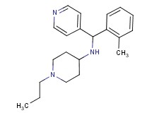 N-[(2-methylphenyl)(pyridin-4-yl)methyl]-1-propylpiperidin-4-amine