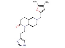 (4aS*,8aR*)-6-[(4,5-dimethyl-2-furyl)methyl]-1-[2-(1H-imidazol-4-yl)ethyl]octahydro-1,6-naphthyridin-2(1H)-one