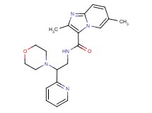 2,6-dimethyl-N-(2-morpholin-4-yl-2-pyridin-2-ylethyl)imidazo[1,2-a]pyridine-3-carboxamide