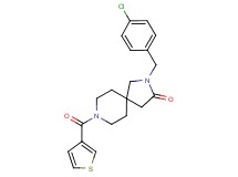 2-(4-chlorobenzyl)-8-(3-thienylcarbonyl)-2,8-diazaspiro[4.5]decan-3-one