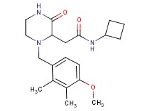 N-cyclobutyl-2-[1-(4-methoxy-2,3-dimethylbenzyl)-3-oxo-2-piperazinyl]acetamide