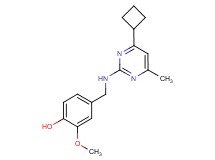 4-{[(4-cyclobutyl-6-methylpyrimidin-2-yl)amino]methyl}-2-methoxyphenol