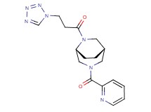 (1S*,5R*)-3-(2-pyridinylcarbonyl)-6-[3-(1H-tetrazol-1-yl)propanoyl]-3,6-diazabicyclo[3.2.2]nonane