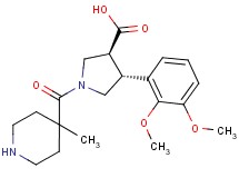 rel-(3S,4R)-4-(2,3-dimethoxyphenyl)-1-[(4-methyl-4-piperidinyl)carbonyl]-3-pyrrolidinecarboxylic acid hydrochloride