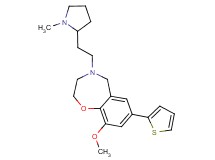 9-methoxy-4-[2-(1-methylpyrrolidin-2-yl)ethyl]-7-(2-thienyl)-2,3,4,5-tetrahydro-1,4-benzoxazepine