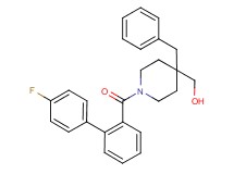 {4-benzyl-1-[(4'-fluoro-2-biphenylyl)carbonyl]-4-piperidinyl}methanol