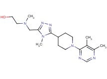 2-[({5-[1-(5,6-dimethylpyrimidin-4-yl)piperidin-4-yl]-4-methyl-4H-1,2,4-triazol-3-yl}methyl)(methyl)amino]ethanol