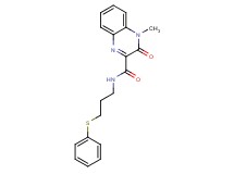 4-methyl-3-oxo-N-[3-(phenylthio)propyl]-3,4-dihydroquinoxaline-2-carboxamide