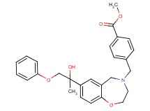 methyl 4-{[7-(1-hydroxy-1-methyl-2-phenoxyethyl)-2,3-dihydro-1,4-benzoxazepin-4(5H)-yl]methyl}benzoate