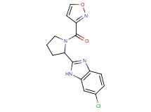 6-chloro-2-[1-(3-isoxazolylcarbonyl)-2-pyrrolidinyl]-1H-benzimidazole trifluoroacetate