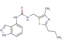 N-1H-indazol-4-yl-N'-[(4-methyl-2-propyl-1,3-thiazol-5-yl)methyl]urea