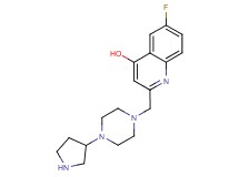 6-fluoro-2-{[4-(3-pyrrolidinyl)-1-piperazinyl]methyl}-4-quinolinol dihydrochloride