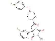 3-{2-[4-(4-fluorophenoxy)-1-piperidinyl]-2-oxoethyl}-3-(3-fluorophenyl)-1-methyl-2,5-pyrrolidinedione