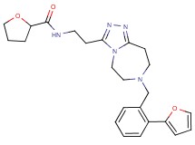 N-(2-{7-[2-(2-furyl)benzyl]-6,7,8,9-tetrahydro-5H-[1,2,4]triazolo[4,3-d][1,4]diazepin-3-yl}ethyl)tetrahydro-2-furancarboxamide