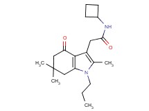 N-cyclobutyl-2-(2,6,6-trimethyl-4-oxo-1-propyl-4,5,6,7-tetrahydro-1H-indol-3-yl)acetamide