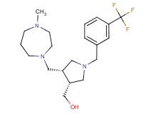 {(3R*,4S*)-4-[(4-methyl-1,4-diazepan-1-yl)methyl]-1-[3-(trifluoromethyl)benzyl]pyrrolidin-3-yl}methanol