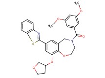 7-(1,3-benzothiazol-2-yl)-4-(3,5-dimethoxybenzoyl)-9-(tetrahydro-3-furanyloxy)-2,3,4,5-tetrahydro-1,4-benzoxazepine