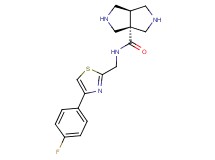 cis-N-{[4-(4-fluorophenyl)-1,3-thiazol-2-yl]methyl}hexahydropyrrolo[3,4-c]pyrrole-3a(1H)-carboxamide