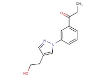1-{3-[4-(2-hydroxyethyl)-1H-pyrazol-1-yl]phenyl}propan-1-one