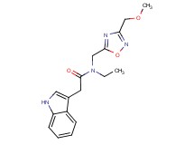 N-ethyl-2-(1H-indol-3-yl)-N-{[3-(methoxymethyl)-1,2,4-oxadiazol-5-yl]methyl}acetamide