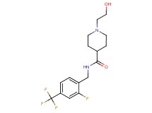 N-[2-fluoro-4-(trifluoromethyl)benzyl]-1-(2-hydroxyethyl)piperidine-4-carboxamide