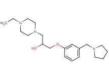1-(4-ethyl-1-piperazinyl)-3-[3-(1-pyrrolidinylmethyl)phenoxy]-2-propanol