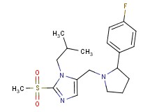 5-{[2-(4-fluorophenyl)-1-pyrrolidinyl]methyl}-1-isobutyl-2-(methylsulfonyl)-1H-imidazole