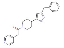 4-{2-[4-(3-benzyl-1H-pyrazol-5-yl)piperidin-1-yl]-2-oxoethyl}pyridine