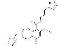 N-[3-(1H-imidazol-1-yl)propyl]-9-methoxy-7-oxo-3-(3-thienylmethyl)-1,2,3,4,5,7-hexahydropyrido[1,2-d][1,4]diazepine-10-carboxamide