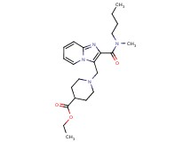 ethyl 1-[(2-{[butyl(methyl)amino]carbonyl}imidazo[1,2-a]pyridin-3-yl)methyl]-4-piperidinecarboxylate