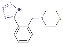 4-[2-(1H-tetrazol-5-yl)benzyl]thiomorpholine trifluoroacetate