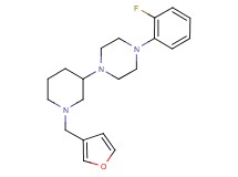 1-(2-fluorophenyl)-4-[1-(3-furylmethyl)-3-piperidinyl]piperazine