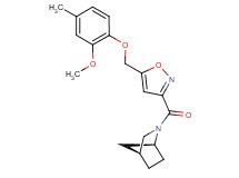 (1S*,4S*)-2-({5-[(2-methoxy-4-methylphenoxy)methyl]-3-isoxazolyl}carbonyl)-2-azabicyclo[2.2.1]heptane