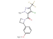 4-chloro-5-{[2-(3-methoxyphenyl)azetidin-1-yl]carbonyl}-1-methyl-3-(trifluoromethyl)-1H-pyrazole