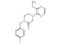 1-(4-fluorobenzyl)-4-(3-methoxy-2-pyrazinyl)-2-piperazinone