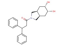 (3aR*,5R*,6S*,7aS*)-2-(3,3-diphenylpropanoyl)octahydro-1H-isoindole-5,6-diol